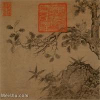 【印刷级】GH6156000古画古木竹石图植物小品图片-33M-3534X3335