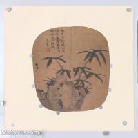 【印刷级】GH6080884古画树木植物-宋代柯九思水墨-墨竹元人画册-小品图片-101M-5872X6035