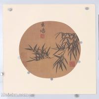 【印刷级】GH6080885古画树木植物-宋代柯九思水墨-墨竹元人画册-小品图片-101M-5872X6035