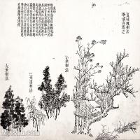 【印刷级】GH6065023古画王概-芥子园画谱册页图片-33M-3834X3081