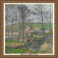 法国印象派大师卡米耶毕沙罗Camille Pissarro油画作品高清图片风景油画高清图片资料 (279)