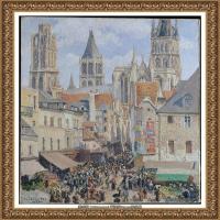 法国印象派大师卡米耶毕沙罗Camille Pissarro油画作品高清图片风景油画高清图片资料 (51)