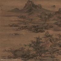 【超顶级】GH6088215古画山水风景秋山图-明-董其昌-绢本-30x59-110x216-原野远山林-立轴图片-1502M-12252X24075_28459355