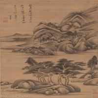 【超顶级】GH6088205古画山水风景图-明-董其昌-绢本-30x69.5-80x185.5-原56.7x131.6-高山林立轴图片-396M-6697X15538_28448014