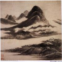 【打印级】GH6088695古画山水风景清-吴历-仿古山水册之八-十开立轴图片-40M-3056X4640_55987074