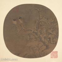 【欣赏级】GH6080473古画花卉鲜花鸟古代动物喜鹊登梅树木小品图片-8M-1755X1782