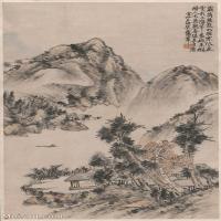 【超顶级】GH6040327古画立轴清 蒲华 仿吴仲圭山水山水风景图片-253M-11213X20148_54895488